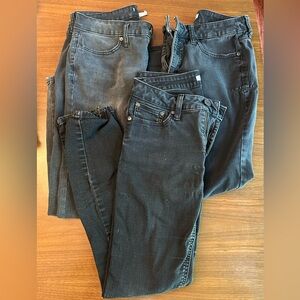 Lauren Conrad black skinny jeans. 3 pairs.
